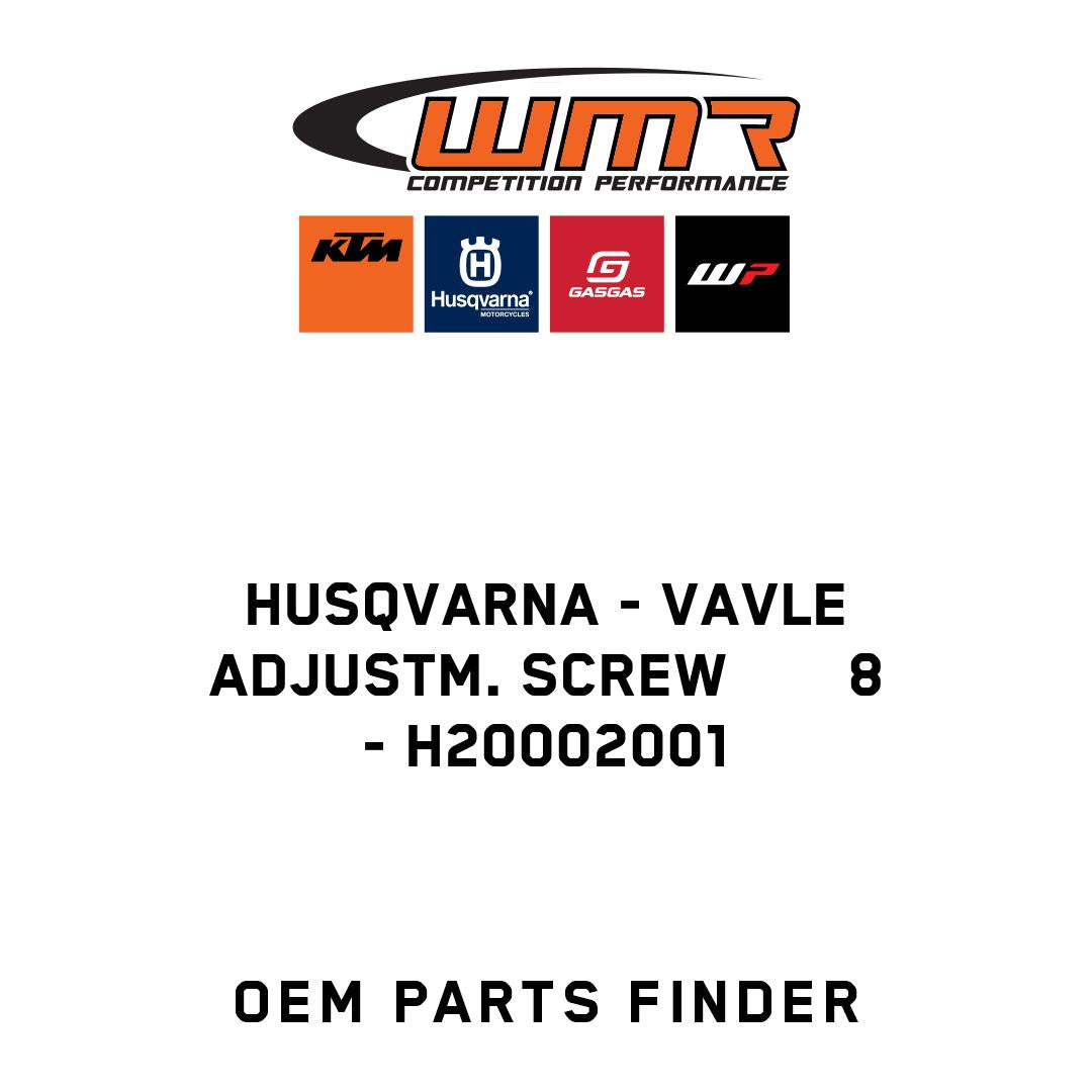 VAVLE ADJUSTM. SCREW       8