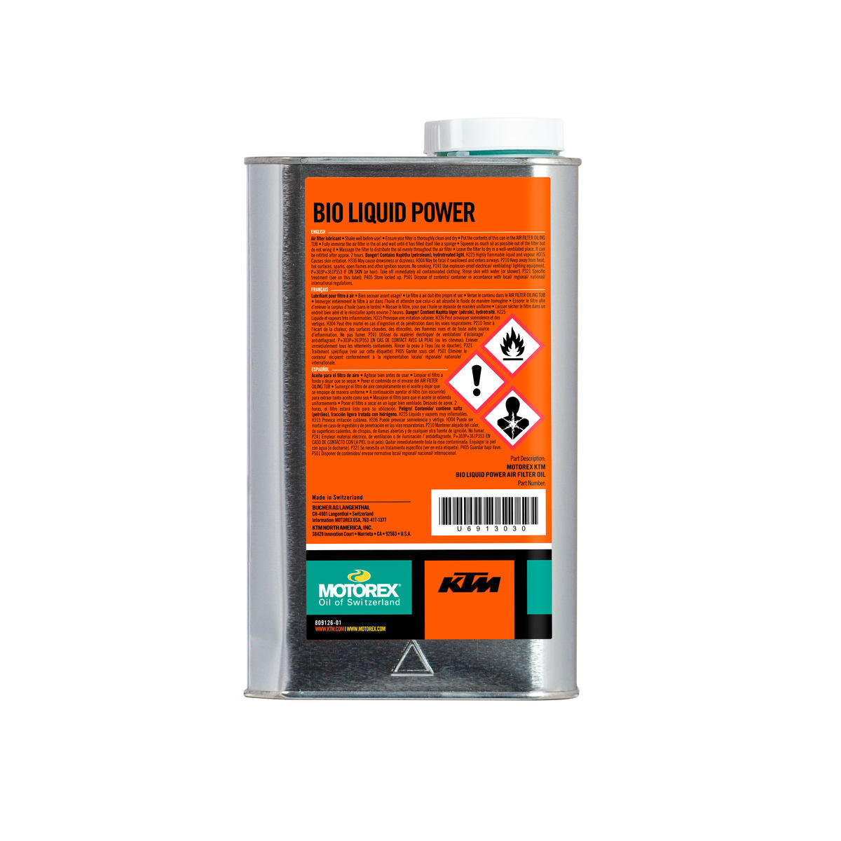 KTM - MOTOREX AIR FILTER OIL 1L - U6913030