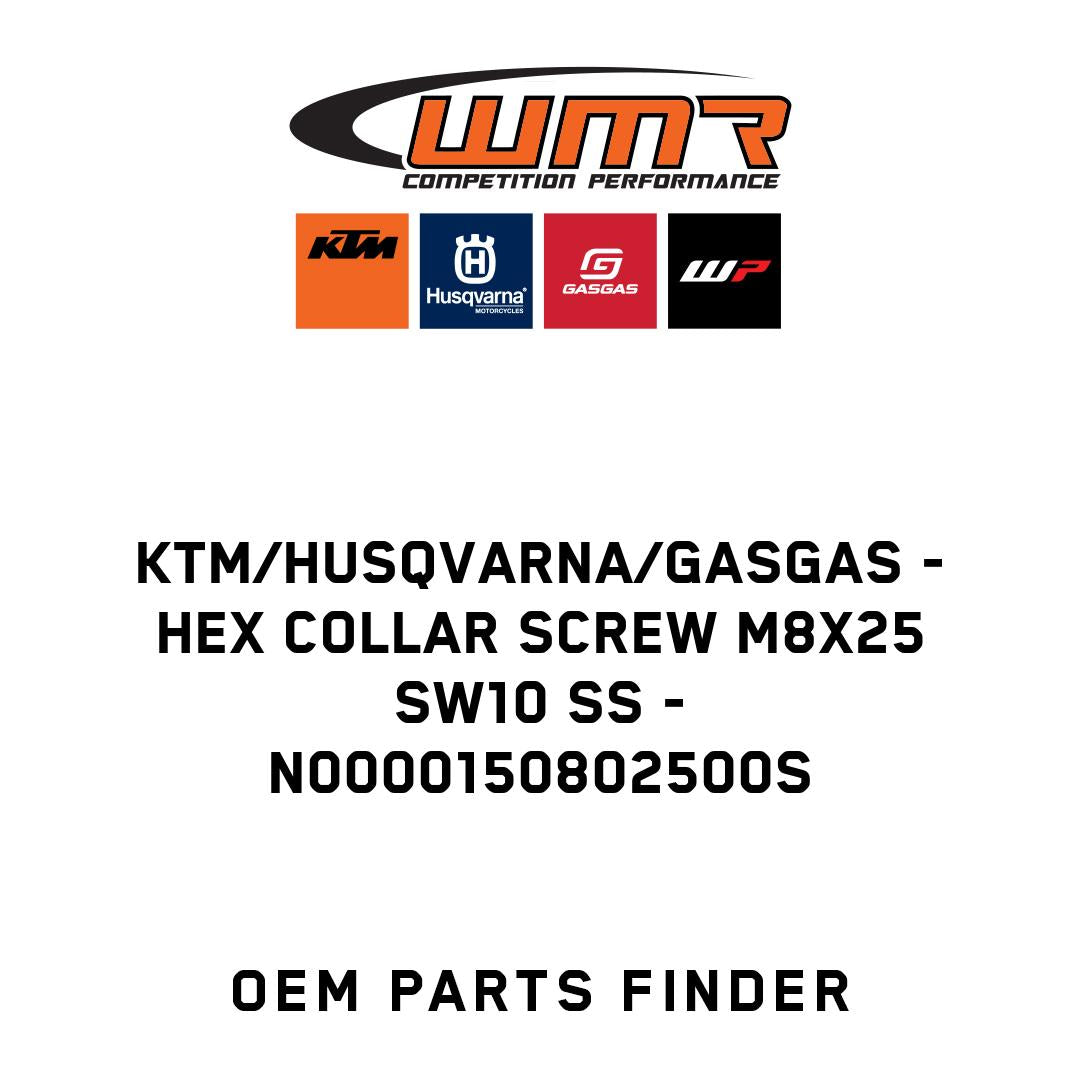 Hex collar screw M8x25 SW10 SS