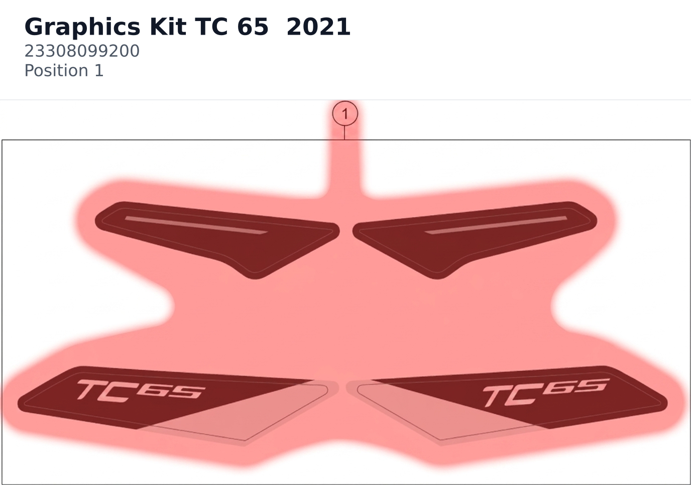 Diagram preview: Graphics Kit TC 65  2021 (23308099200)