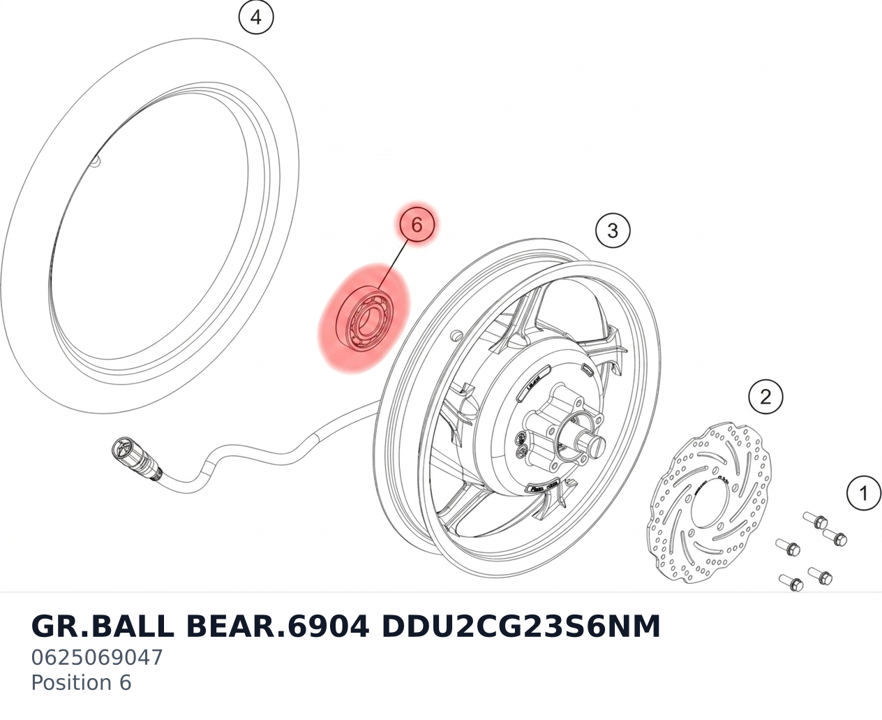 Diagram preview: GR.BALL BEAR.6904 DDU2CG23S6NM (0625069047)