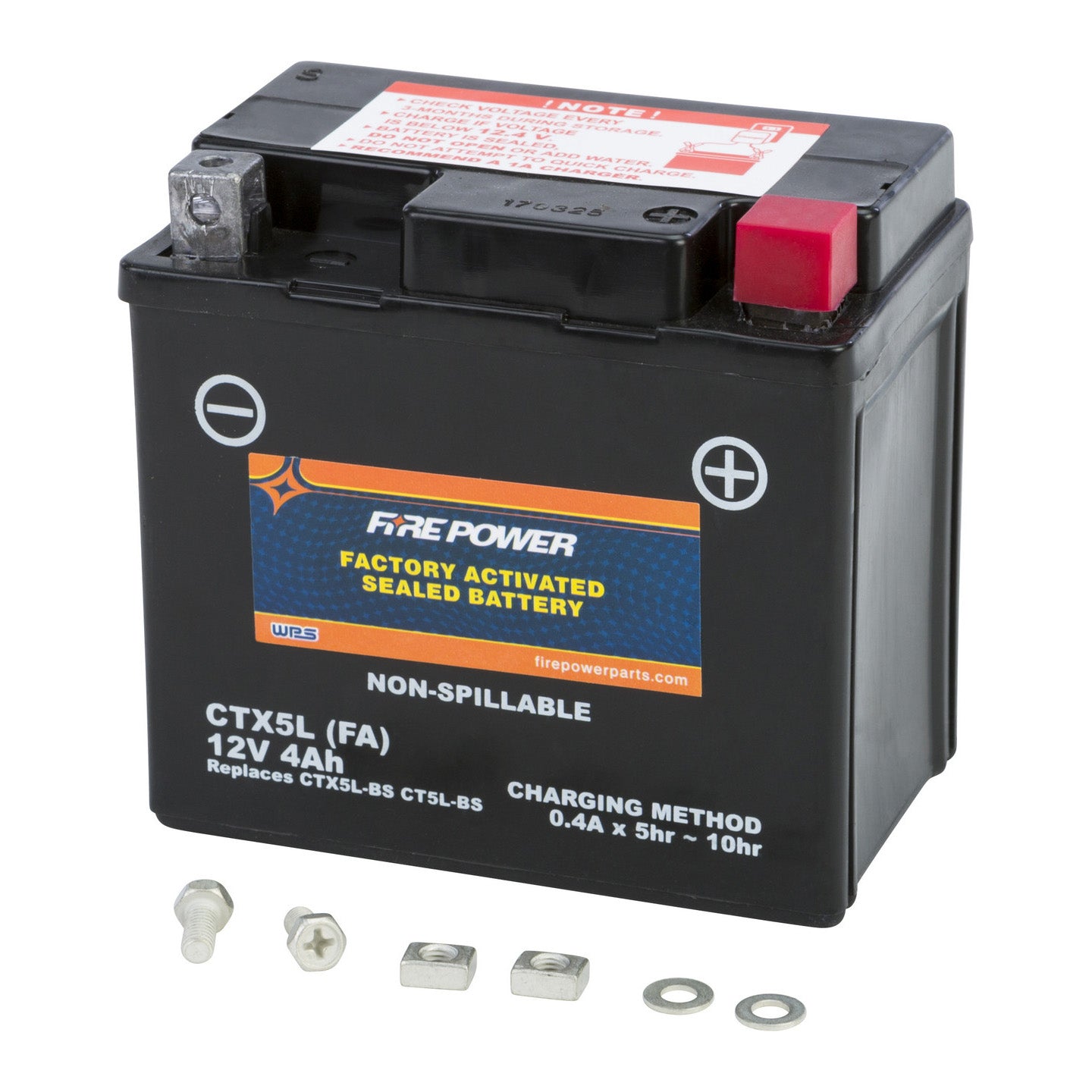 Fire Power Factory Activated Sealed Battery CTX5L-BS