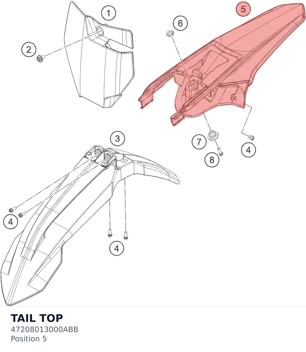 Diagram preview: TAIL TOP (47208013000ABB)