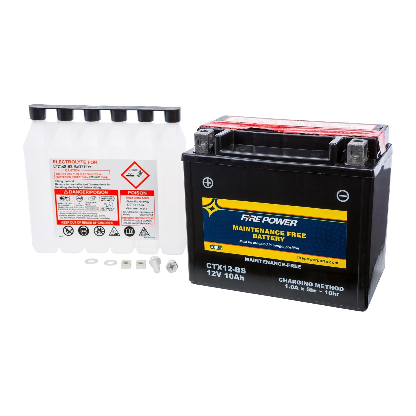 Fire Power Maintenance Free Sealed Battery CTX12-BS
