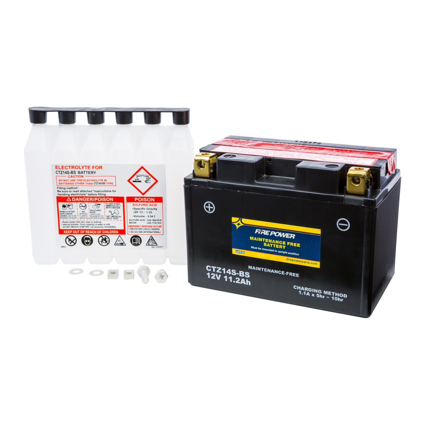 Fire Power Maintenance Free Sealed Battery CTZ14S-BS