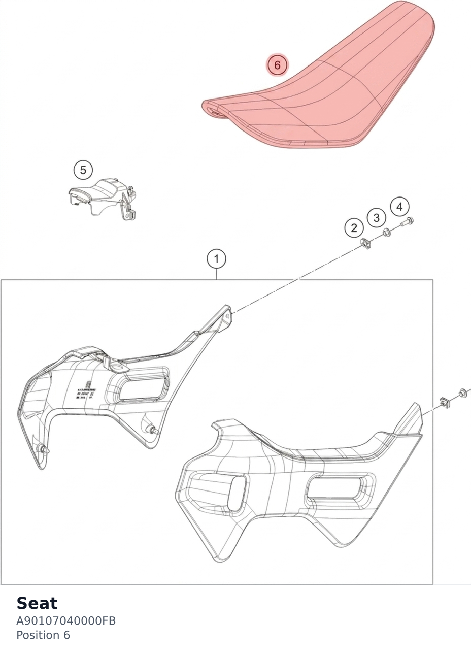 Diagram preview: Seat (A90107040000FB)