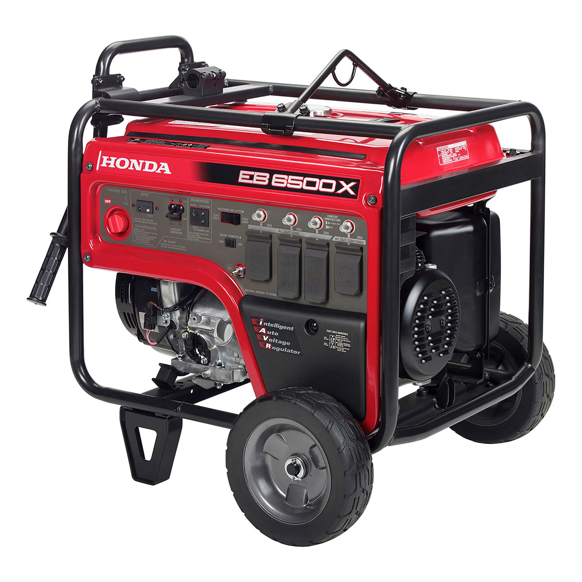 Left side view of the Honda EB6500 jobsite generator