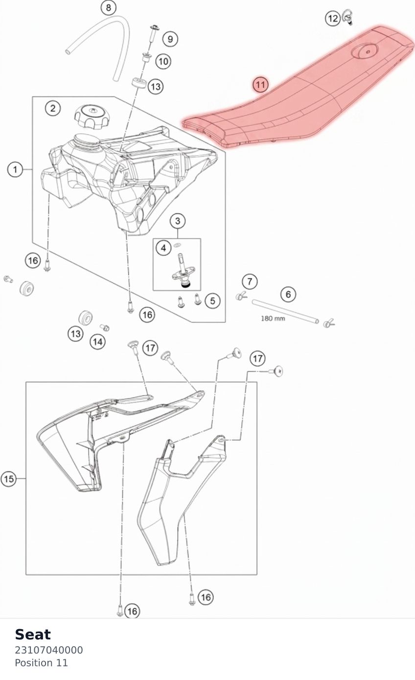 Diagram preview: Seat (23107040000)