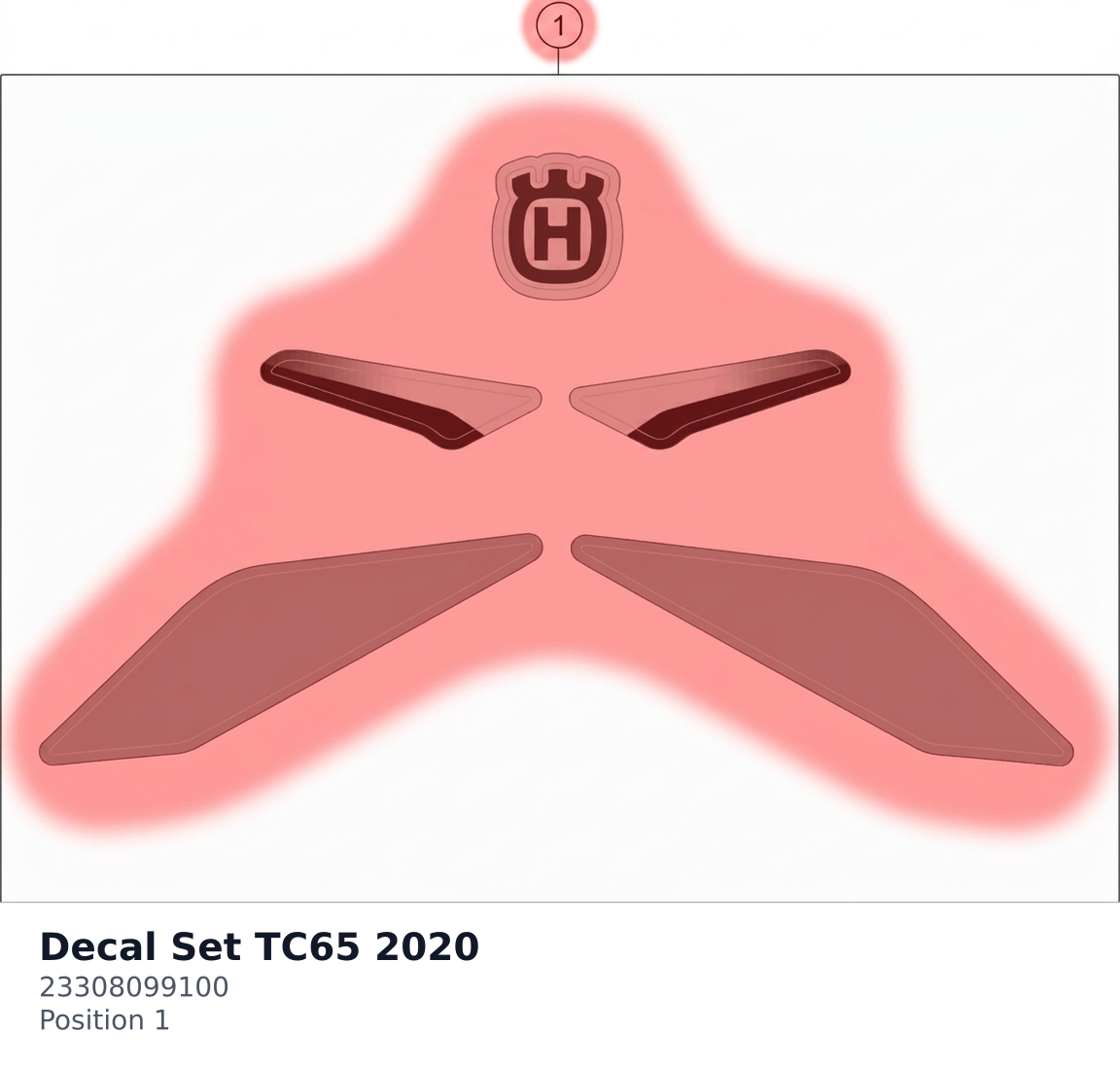 Diagram preview: Decal Set TC65 2020 (23308099100)