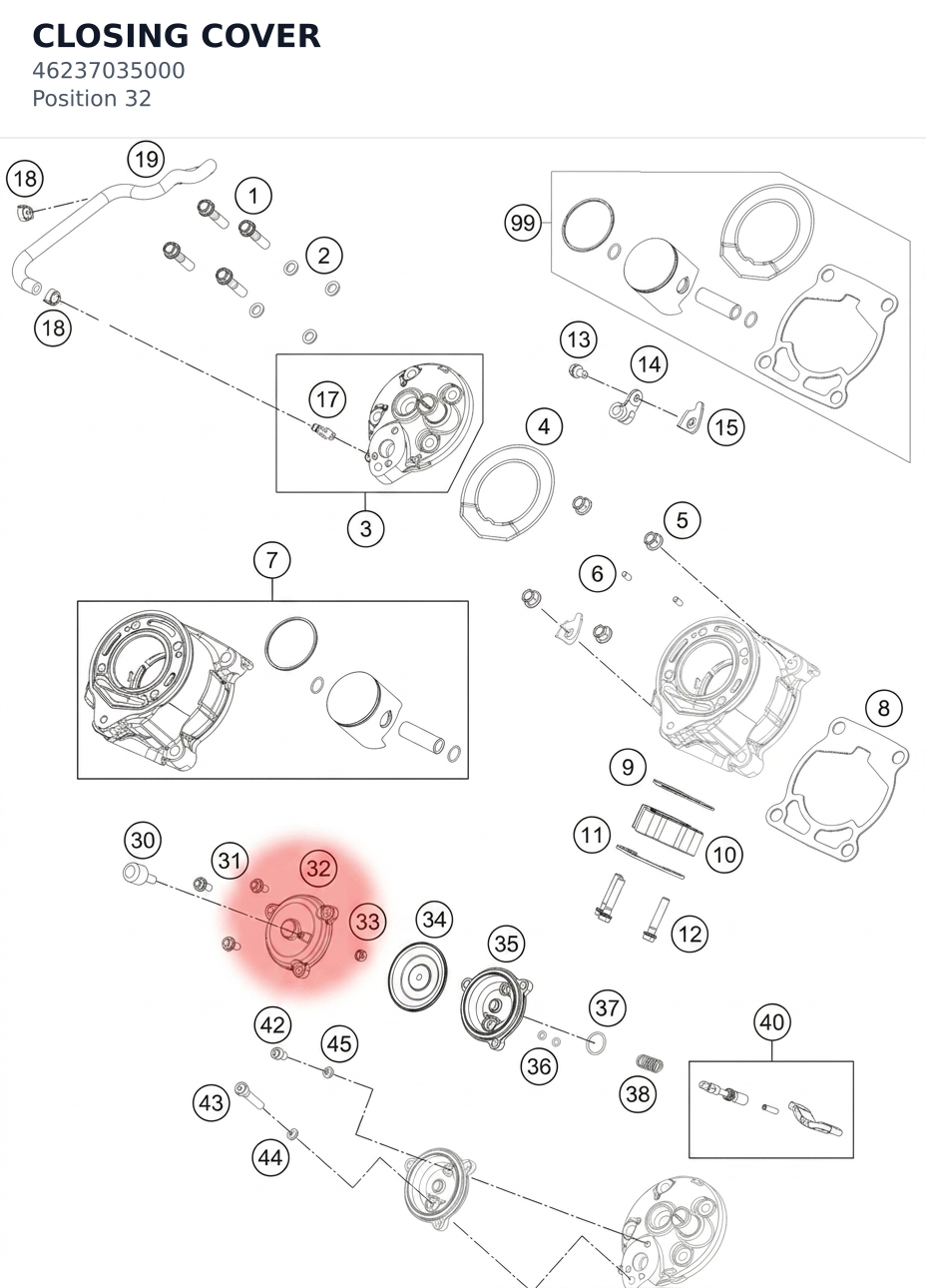 Diagram preview: CLOSING COVER (46237035000)