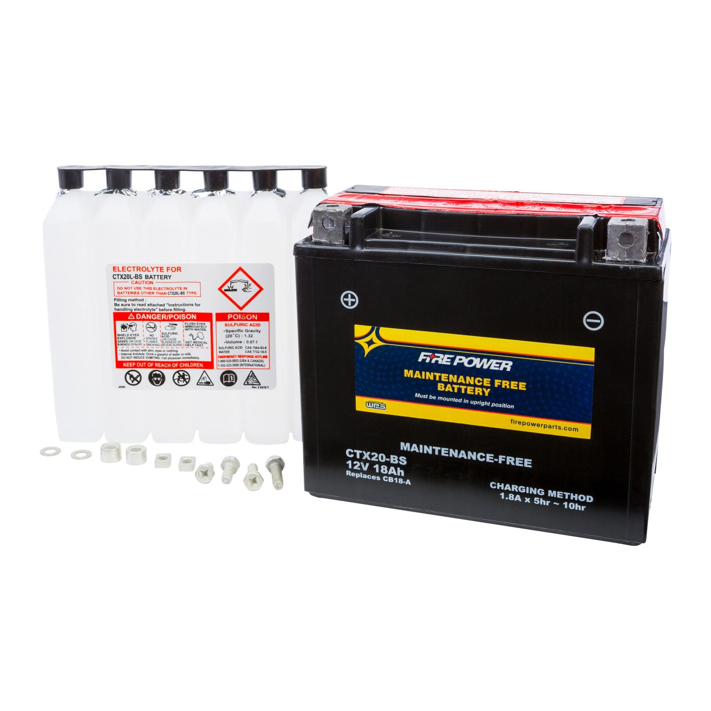 Fire Power Maintenance Free Sealed Battery CTX20-BS