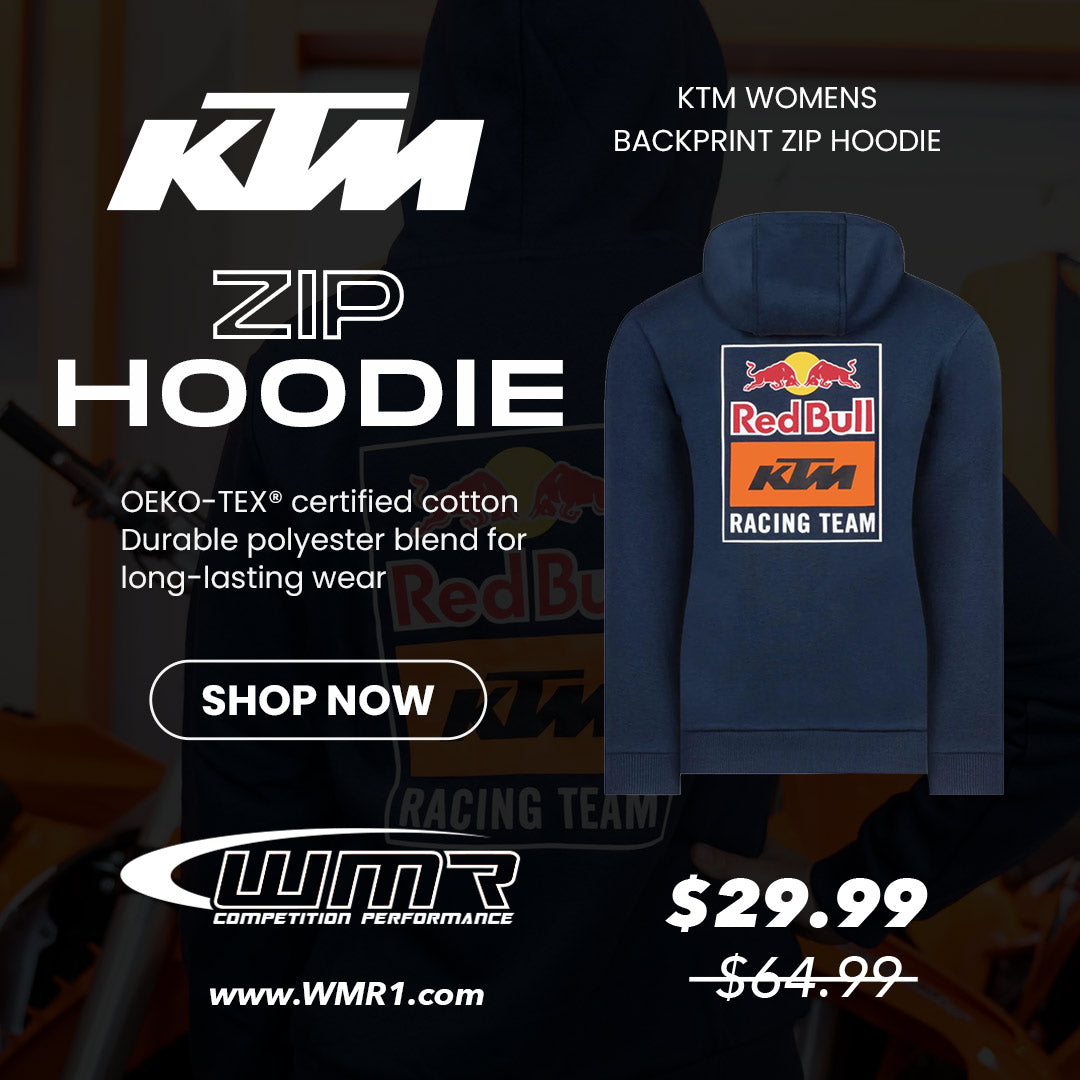 KTM WOMENS BACKPRINT ZIP HOODIE
