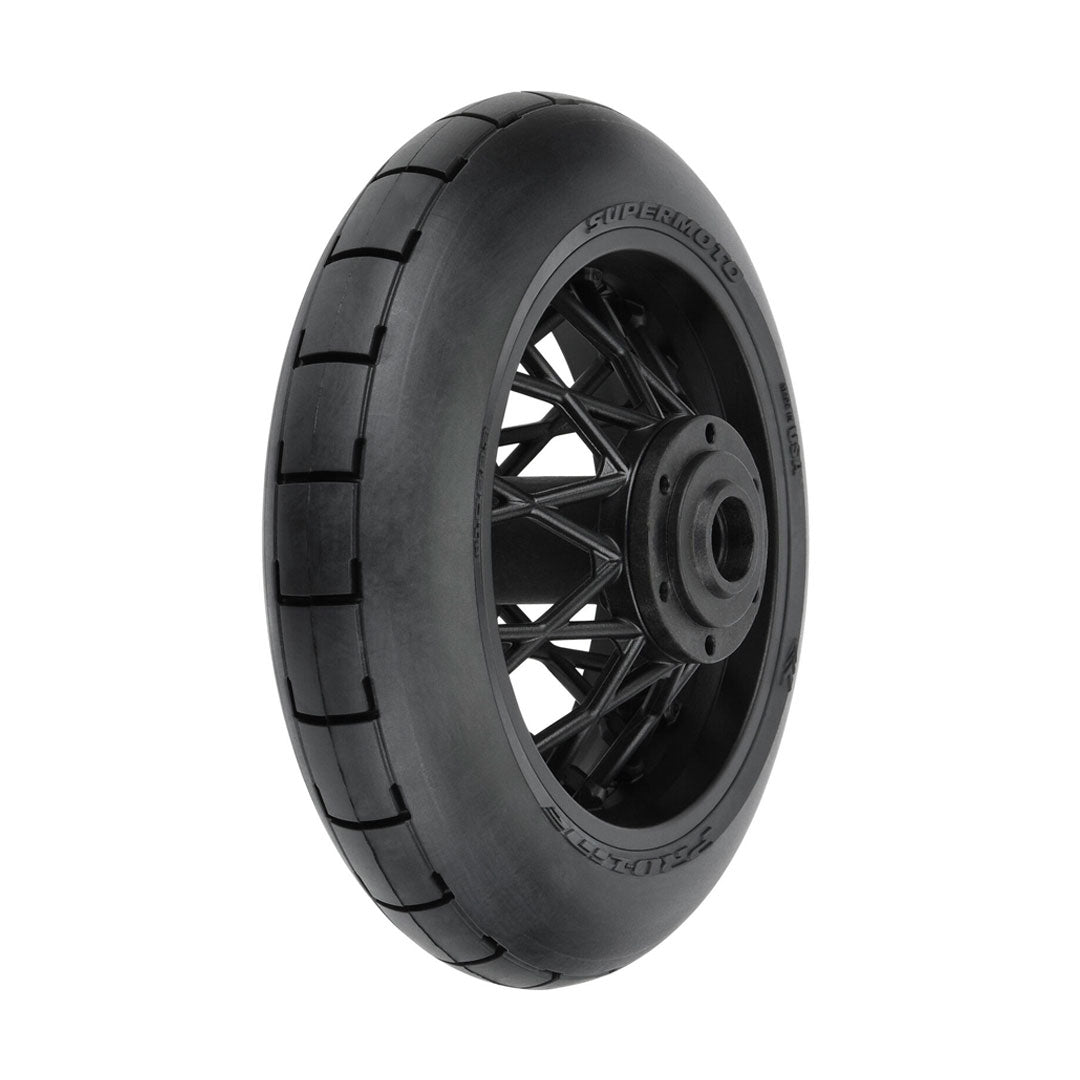 Pro-Line Racing 1/4 Supermoto S3 Motorcycle Rear Tire MTD Black (1): PROMOTO-MX