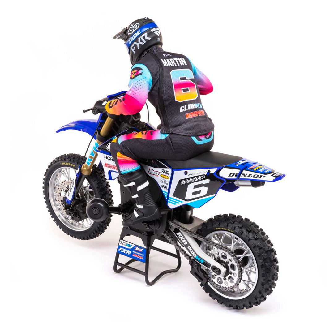 1/4 Promoto-MX Motorcycle RTR, FXR - Blue - Losi - LOS06000T2