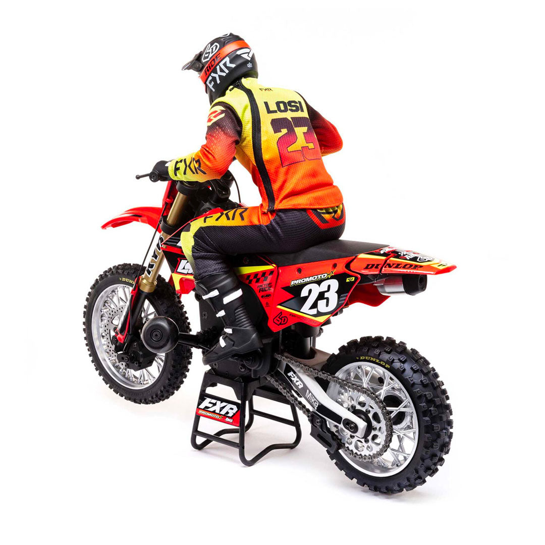 1/4 Promoto-MX Motorcycle RTR, FXR - Red - Losi - LOS06000T1