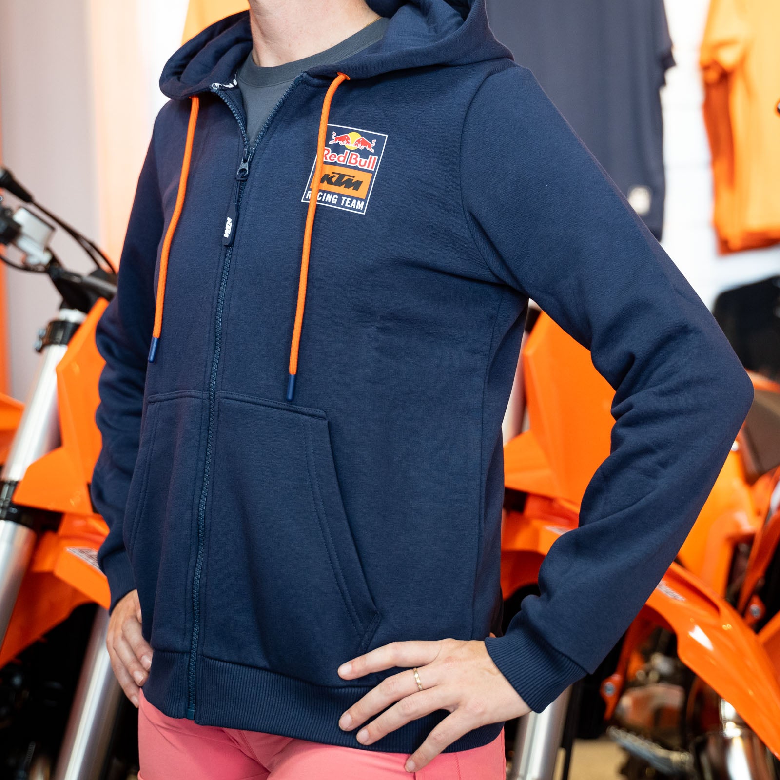 KTM WOMENS BACKPRINT ZIP HOODIE