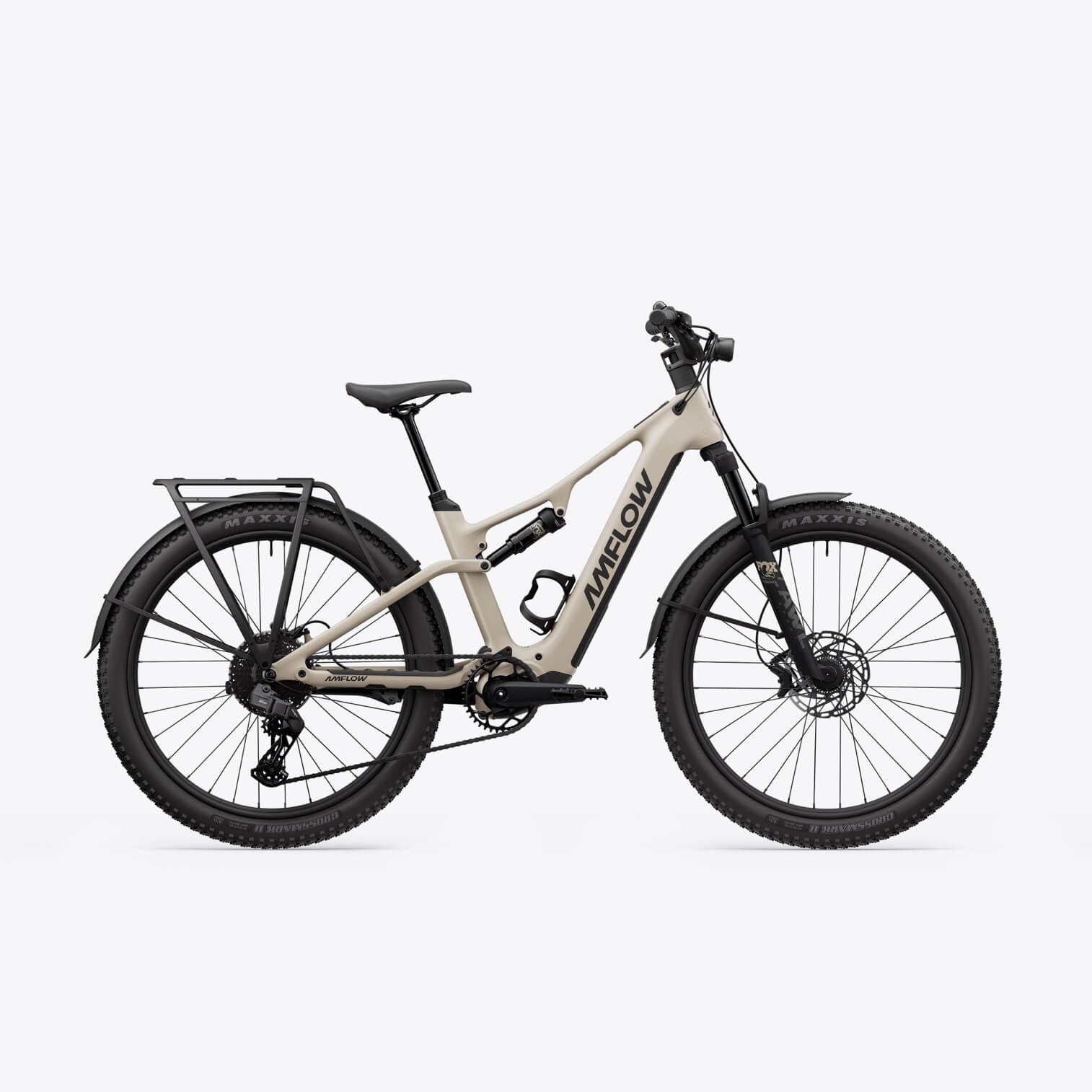 Amflow TL Carbon All-Terrain Electric Touring Bike - studio side profile